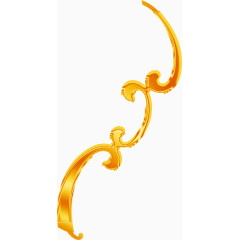 金色线条国庆海报