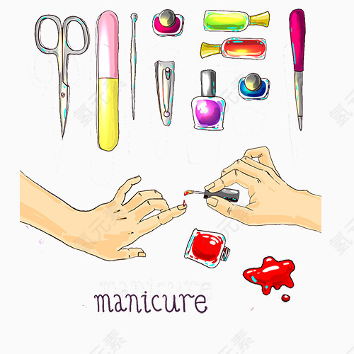 美甲插画