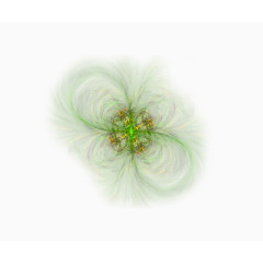 绿色梦幻花边花纹图案