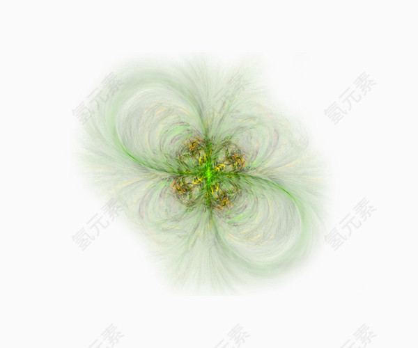 绿色梦幻花边花纹图案