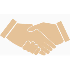 矢量创意设计商务合作握手图