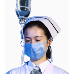 认真工作的护士