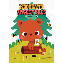 卡通小熊画小蜜蜂