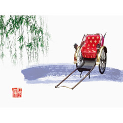 老上海黄包车