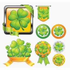 四叶草徽章标签