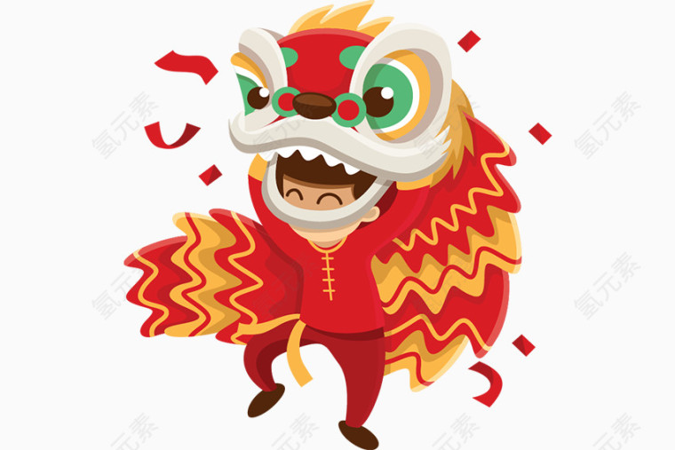 舞狮子的人