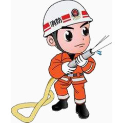 卡通消防员