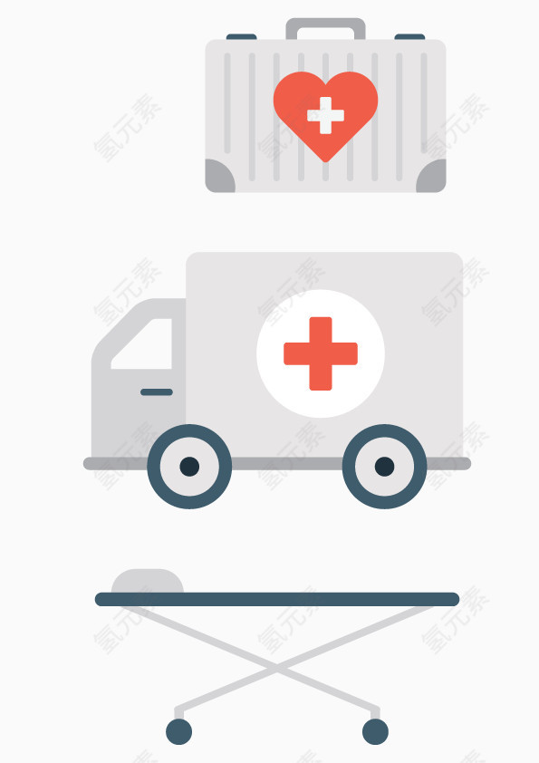 医药箱医院救护车