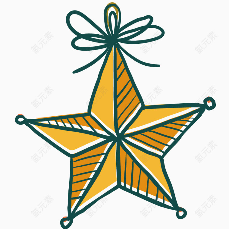 矢量挂饰星星