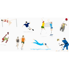 奥运会比赛项目矢量素材