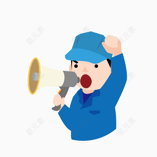 卡通工人演讲
