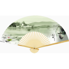 唯美中国风扇子
