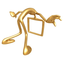 超清晰3D小金人