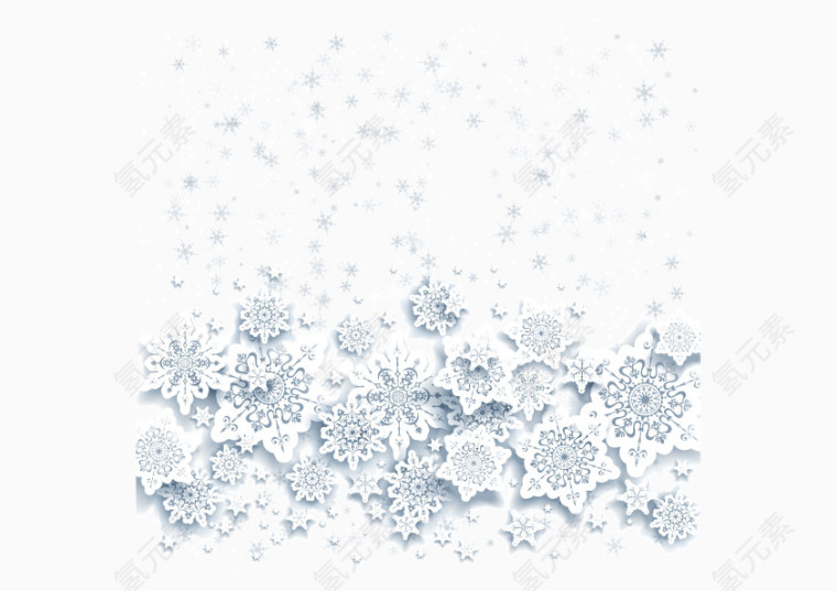 矢量雪花背景