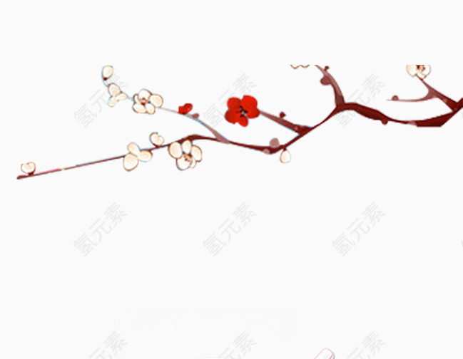 冬季梅花