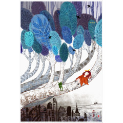 躺在树上的女孩