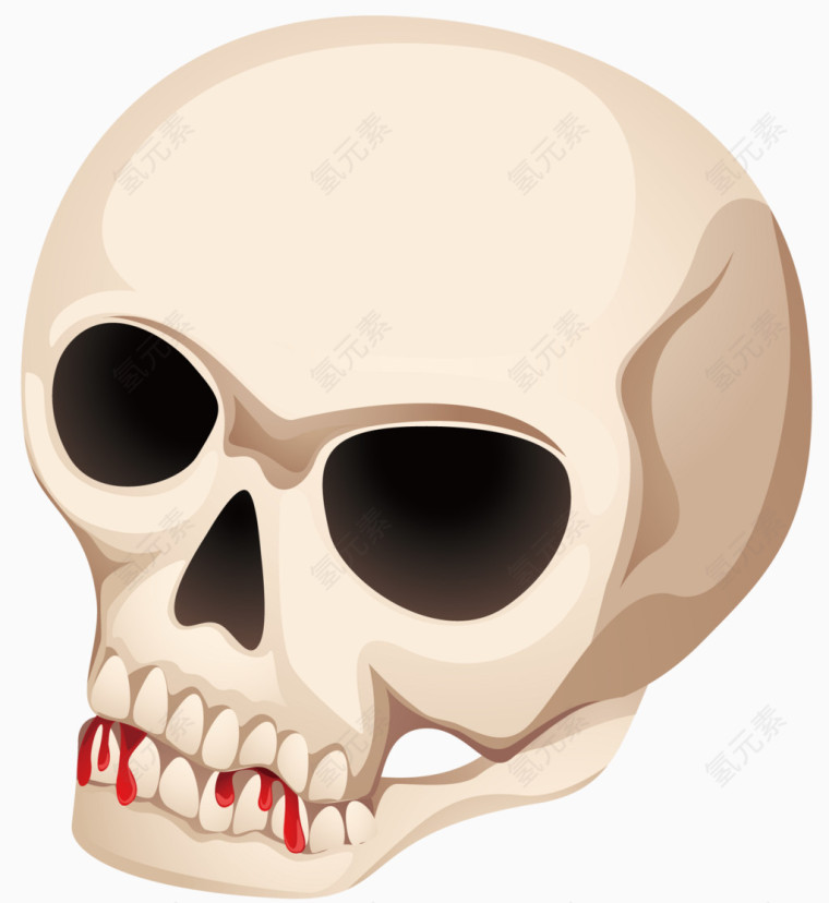 矢量创意设计万圣节清晰骷髅图标