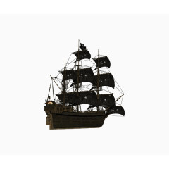 深色大型帆船设计