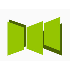 绿色立体系列PPT文本框