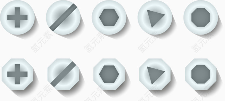 矢量图国标螺丝头