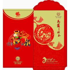 马年红包新年贺卡