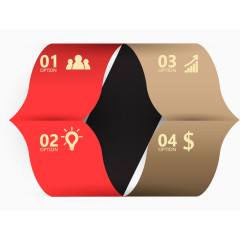 旋转折纸目录素材