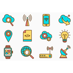 互联网图标矢量