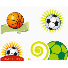 矢量球类运动图像