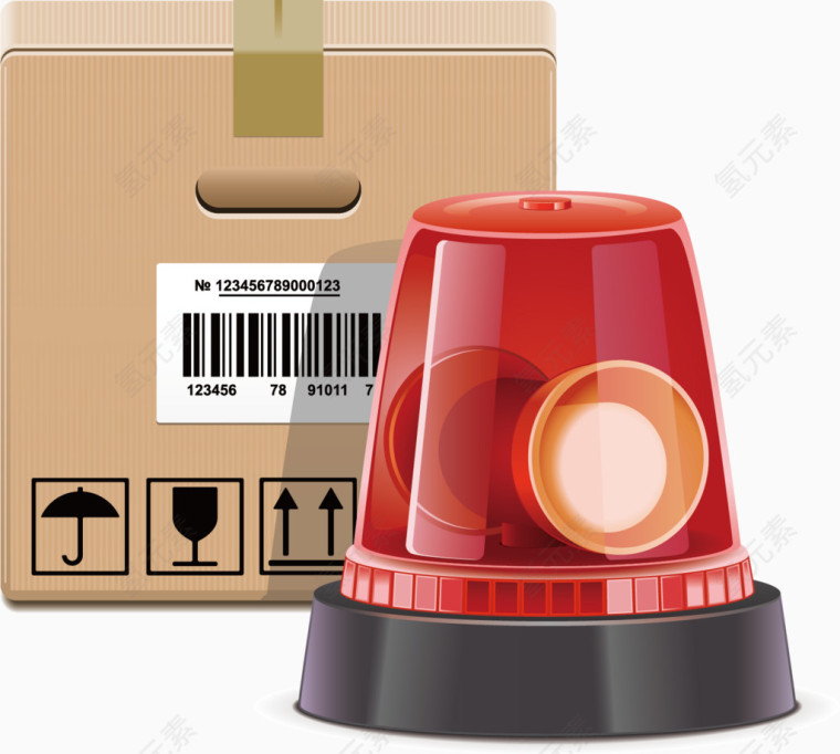 警示红色灯喇叭