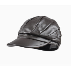 kenmont纯羊皮贝雷帽八角帽