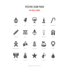 矢量黑白生活小图标