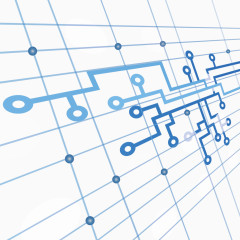 矢量蓝色科技纹理