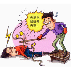 触电时急救措施图