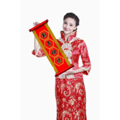 美女拜年图片