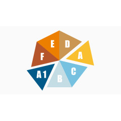 矢量数据分析PPT素材三角形