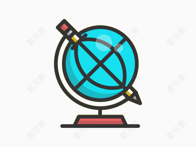 彩绘地球仪
