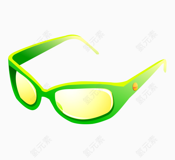 矢量卡通旅游素材眼镜