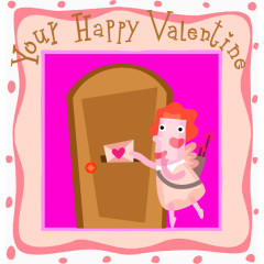 喜庆欢乐水彩卡通