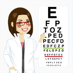 视力表矢量素材