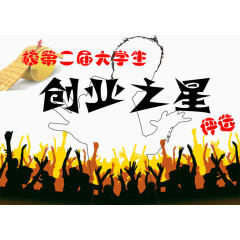 大学生创业之星评选海报