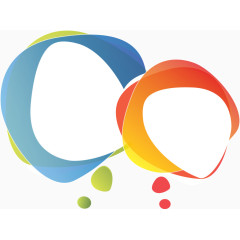 矢量语言对话框模板素材