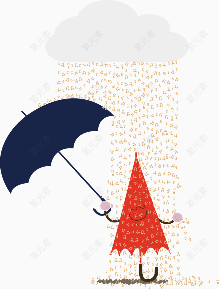 小雨伞矢量