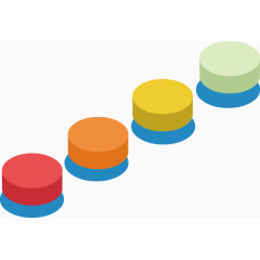 矢量创意设计圆形坐标示意图