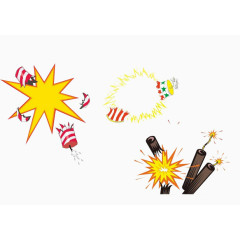 免抠素材放鞭炮图片