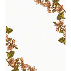 可爱花卉矢量图片