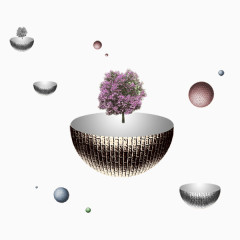 商务科技悬浮素材