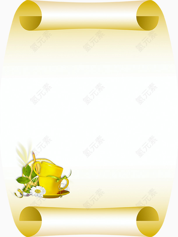 信书免扣装饰素材