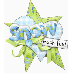 卡通手绘五角星圣诞节装饰