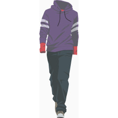 矢量手绘卫衣套装