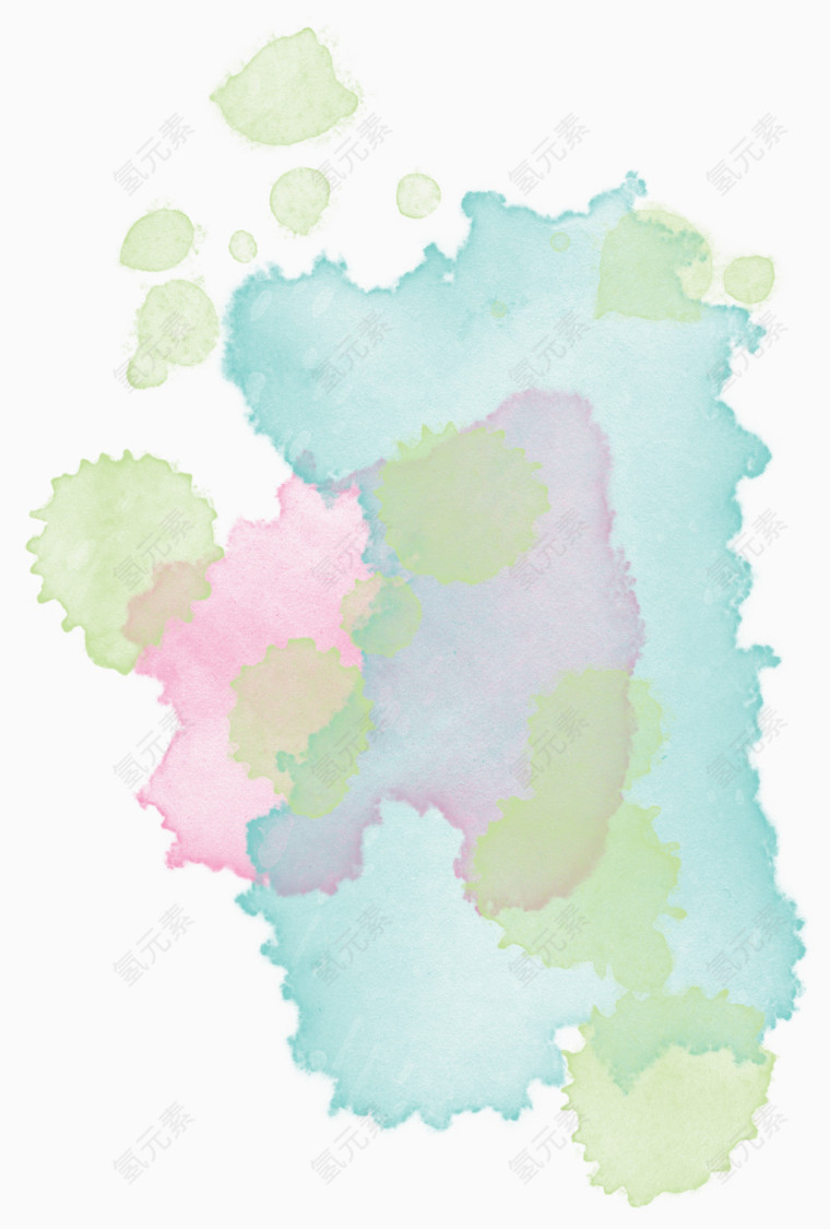 蓝色系色彩涂鸦